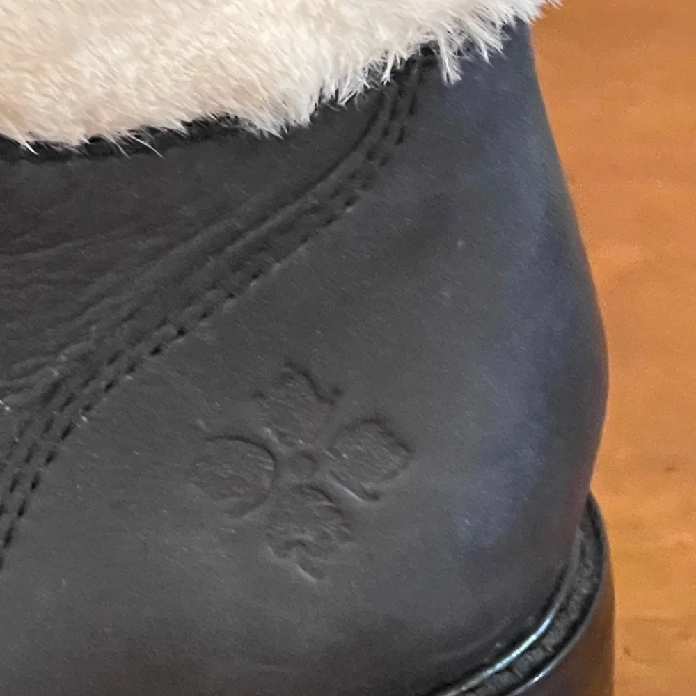 Patricia Nash Black Tie Luigi Boots with Faux Fur NWOT - Picture 4 of 11